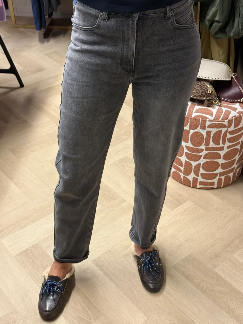 Jeans Laulia Mom Fit Grijs