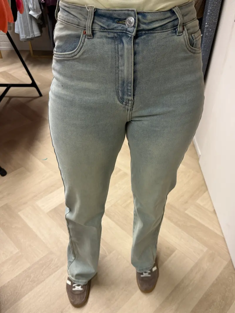 Jeans Missy Wide Legg Blue Beige