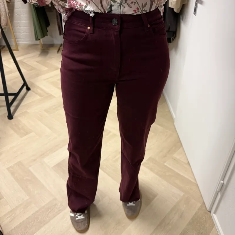 Jeans QH Donna Tall Bordeaux