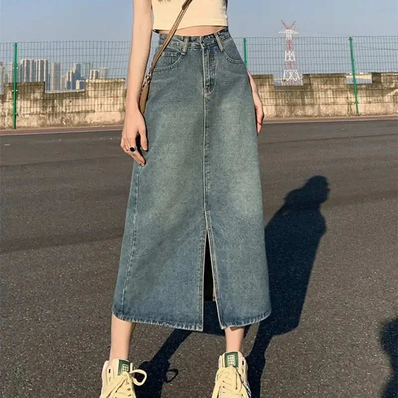 Jeans Rok Met Hoge Taille – Denim Streetstyle
