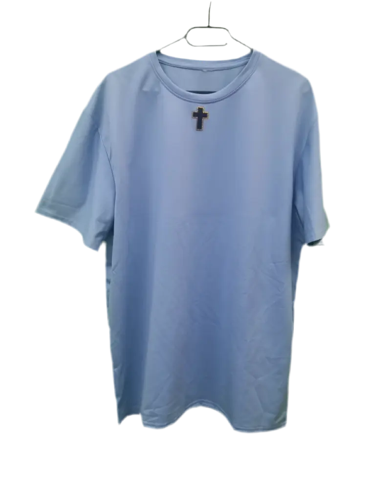 “Jesus S.W.A.G.” T-shirt – Serve, Worship And Glorify | Hemels Statement Tee (Blauw)