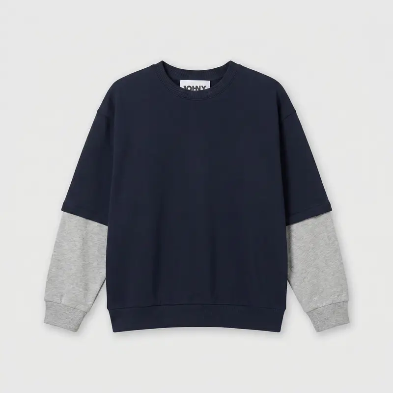 Johny Amy Sweater Navy/ Grey