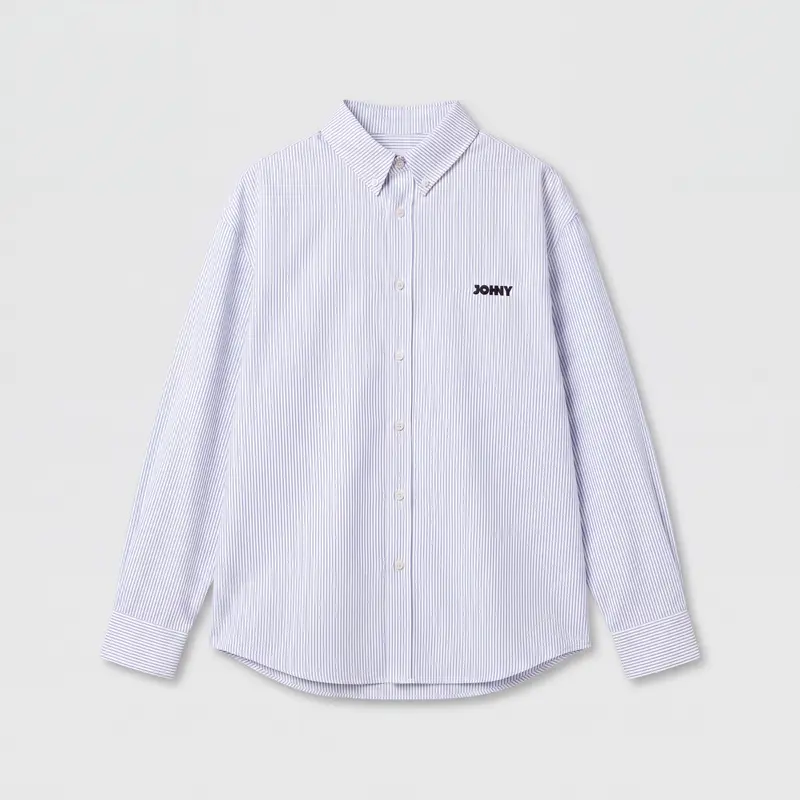 Johny Frankie Lugano Oversized Shirt White/ Blue