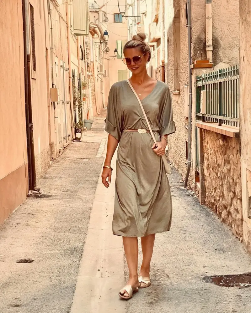 Kaftan - Gold Olive
