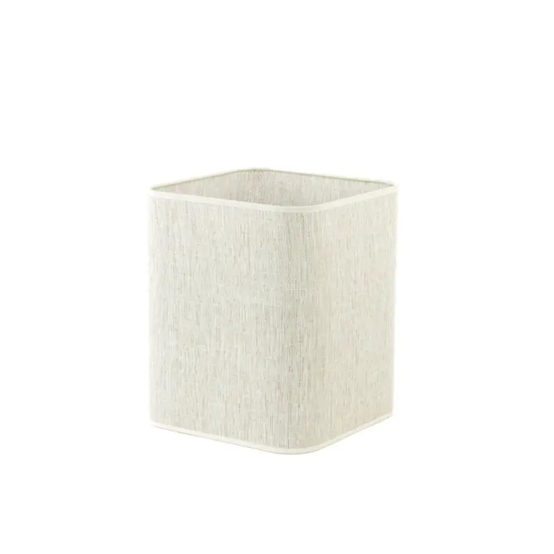 Kap vierkant rond hoog 25-25-30 cm BRESKA parel wit