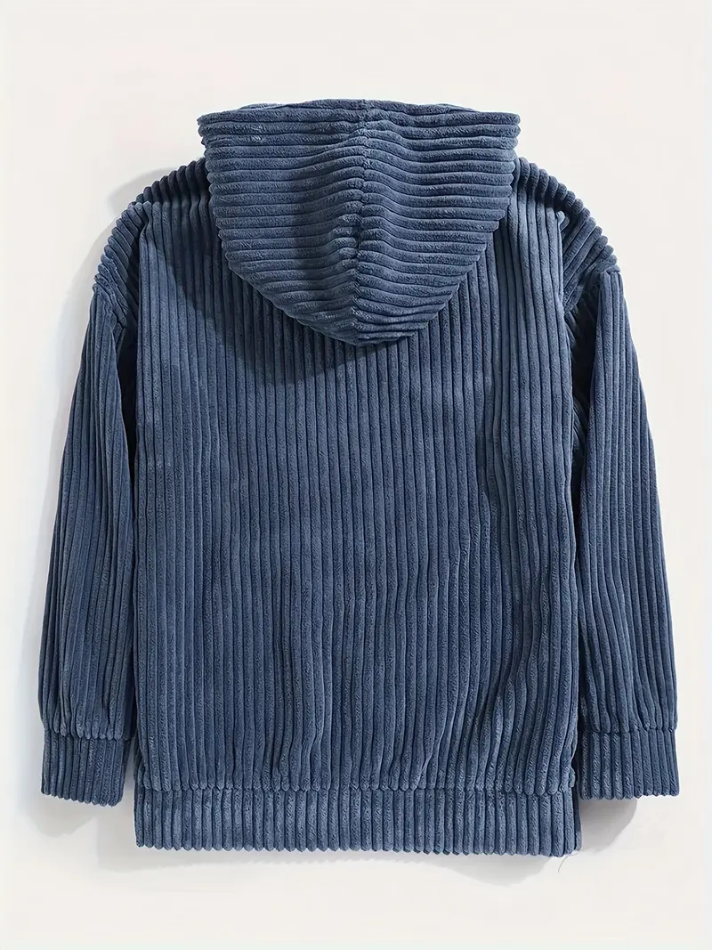 Kapuzenpullover Damen | Cord-Optik & Breite Rippstruktur