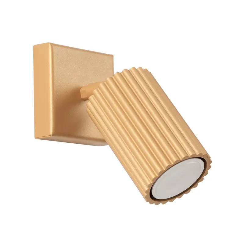 Karbon - Wandlampe Karbon Gold aus Aluminium