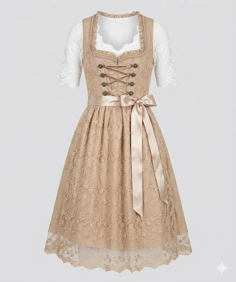 Katharina | Damen Oktoberfest Midikleid für den Herbst