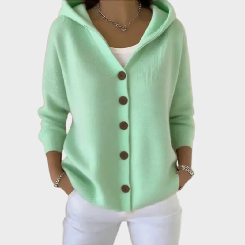 Kerstin | Vielseitige und weiche Strickjacke mit Kapuze