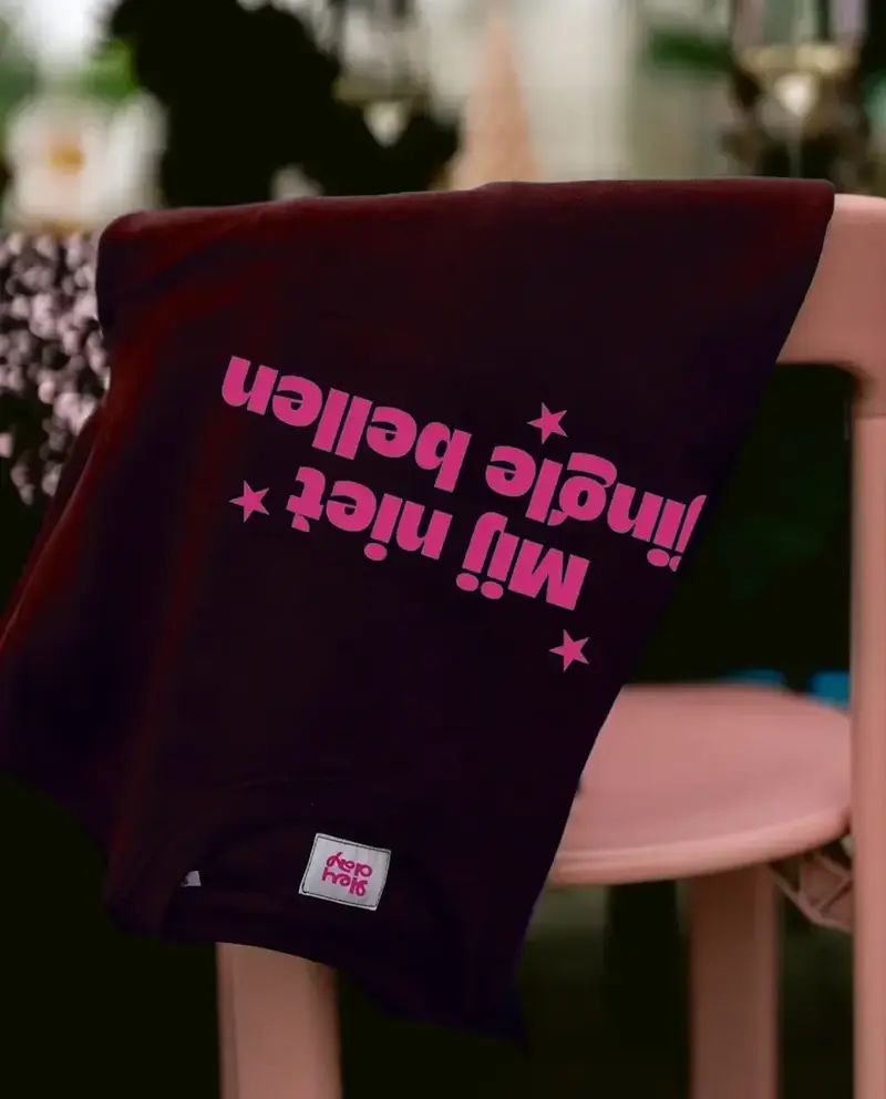 Kersttrui mij niet jingle bellen burgundy