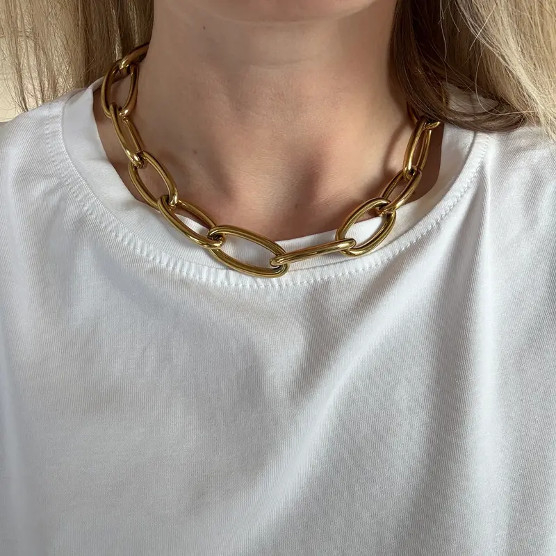 Ketting Chain Big Goud