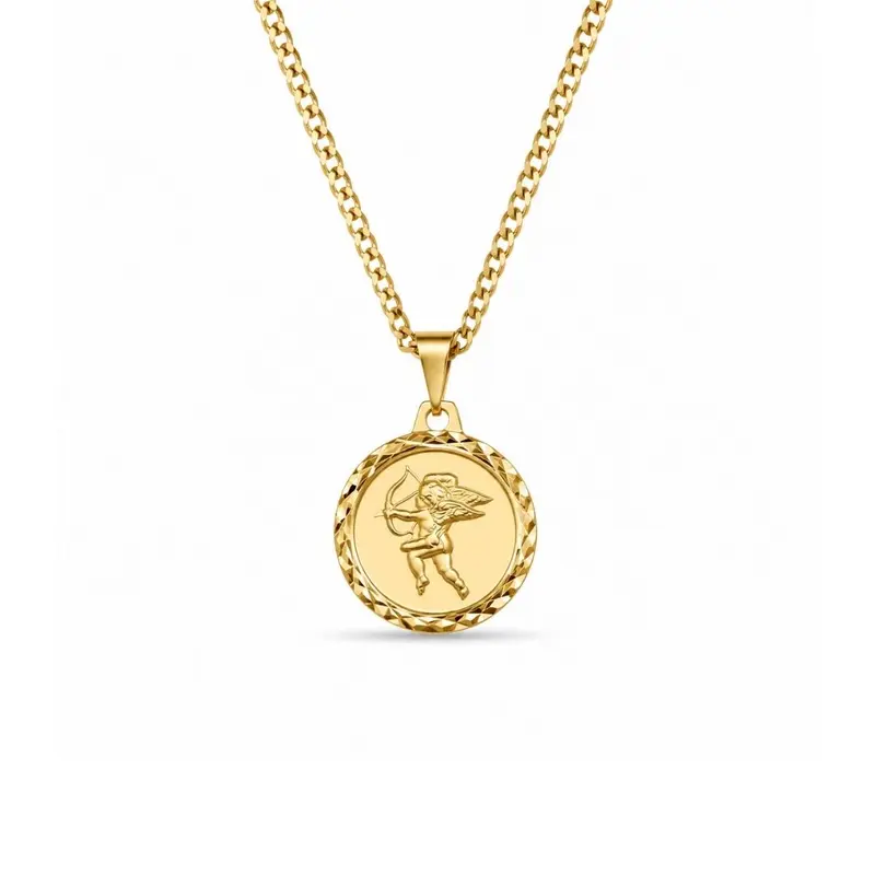 Ketting Met Munt Goldfilled | Cupido Love