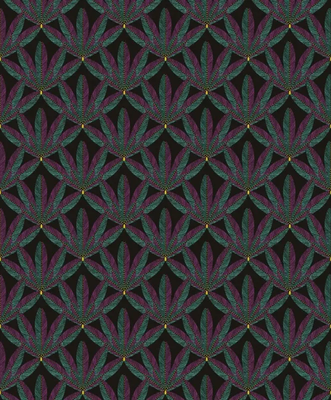 Khrôma Havana behang Plume Viridian HAV702