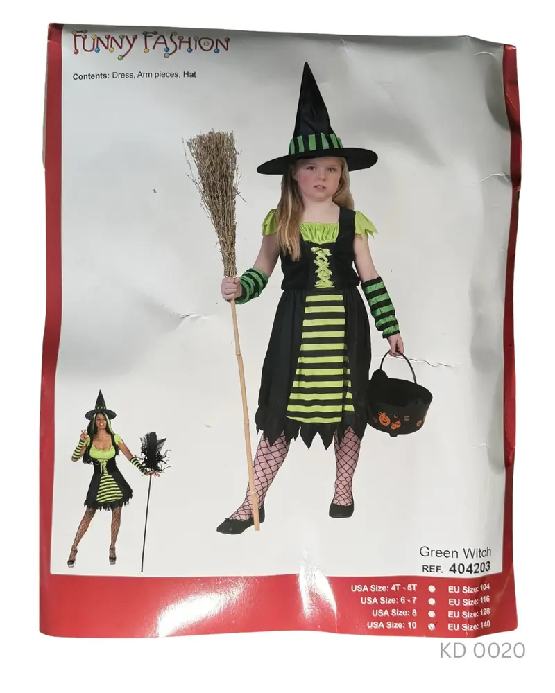 Kinderkleding Heks Groen
