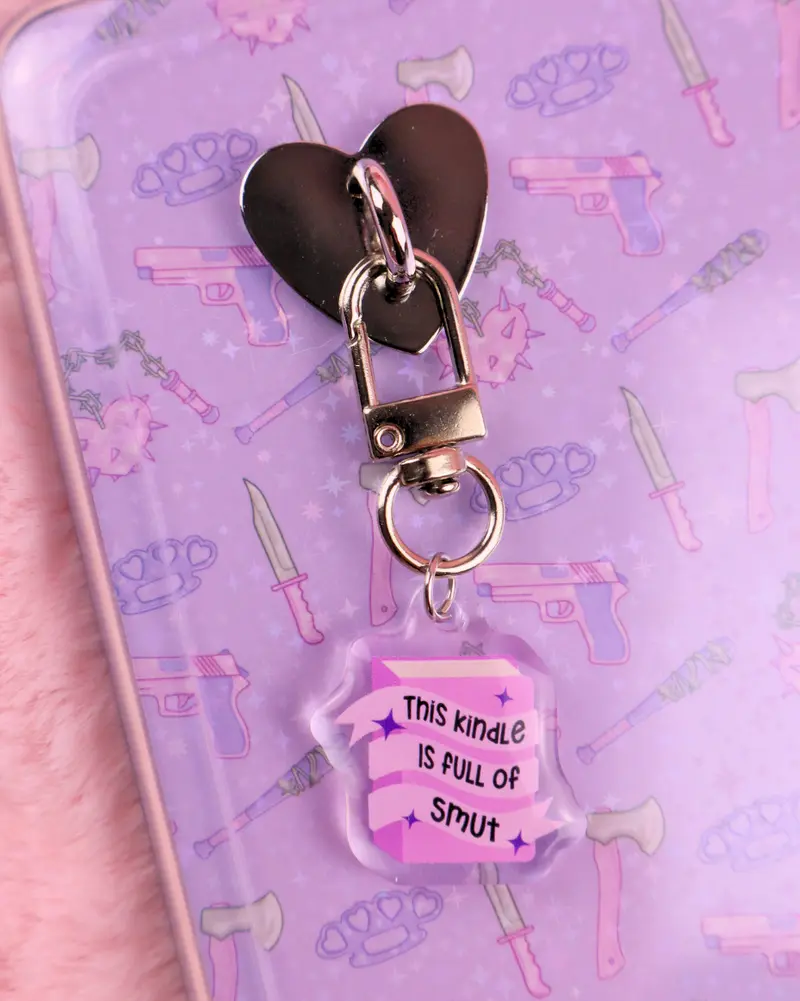 Kindle / Kobo Sticky Heart Charm Kindle full of Smut