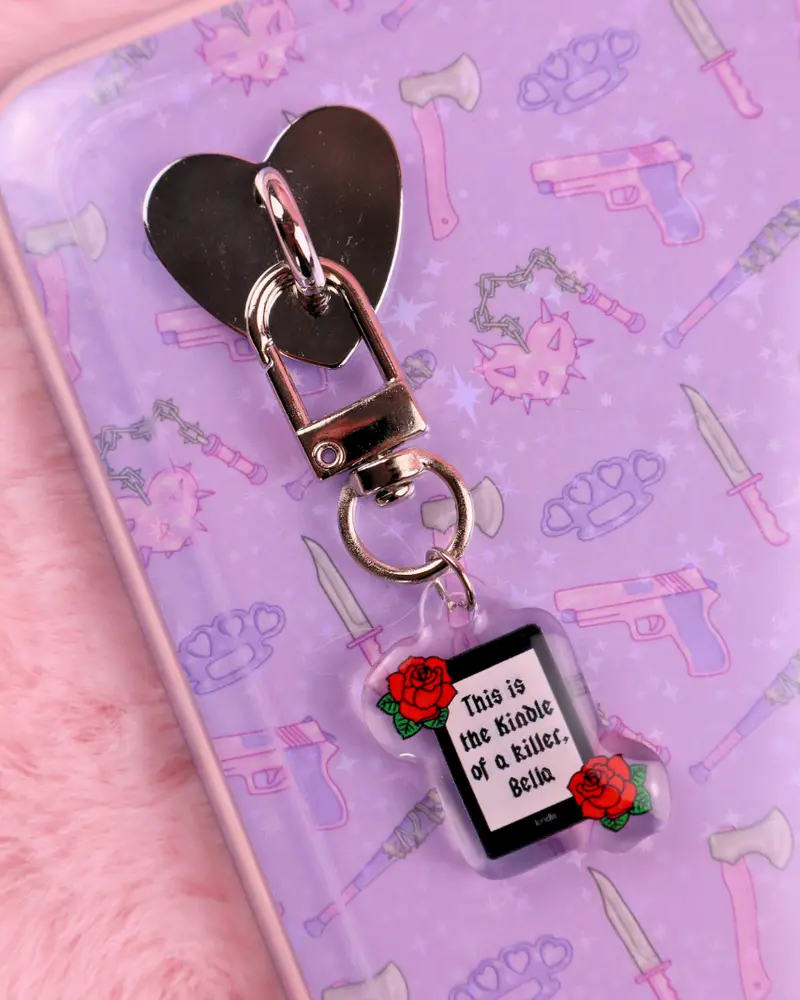 Kindle of a Killer Bella Sticky Heart Kindle Charm