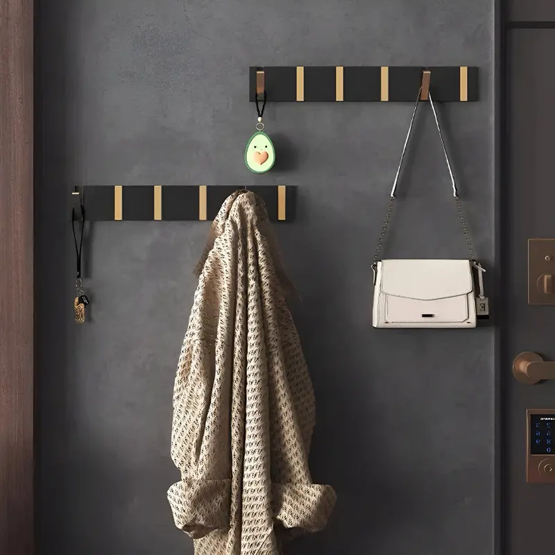 Klappbare - Wandgarderobe aus Aluminium