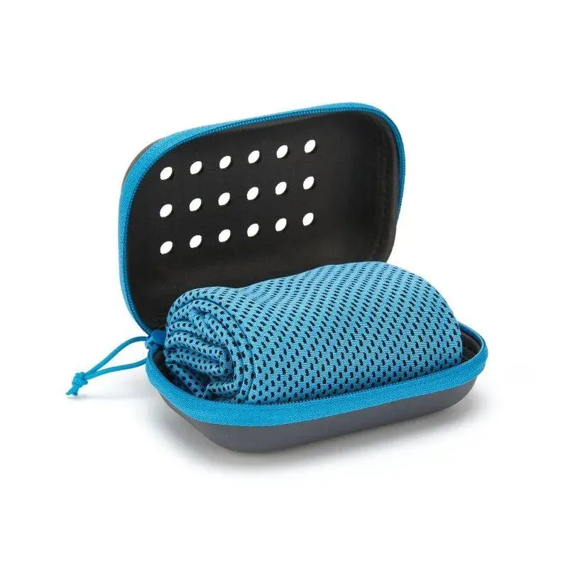 Koelhanddoek Sport – sneldrogend met opbergdoos voor fitness en outdoor