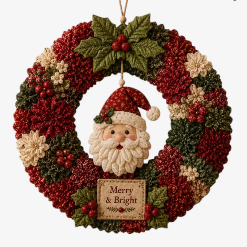 Kranvella – 3D-DIY-Set für Weihnachtskranz aus Stoff