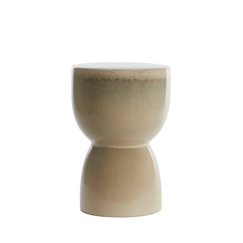 Kruk Ø28,5x42 cm FINCA keramiek glans crème