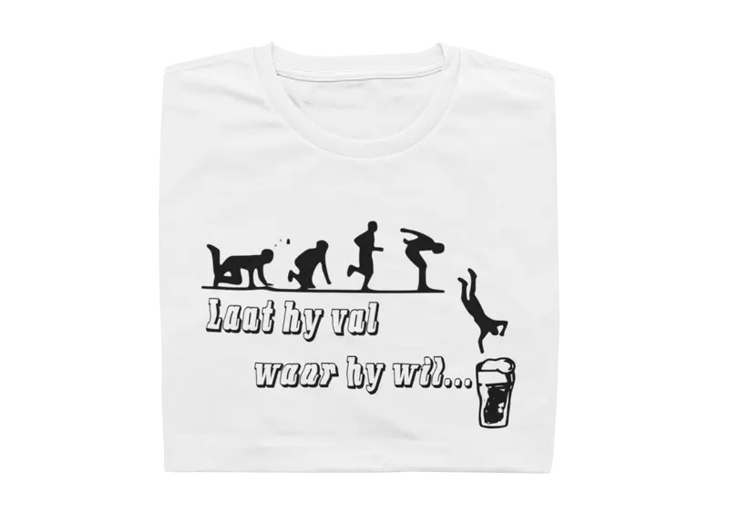 Laat Hy Val Waar Hy Wil - Mens Shirt