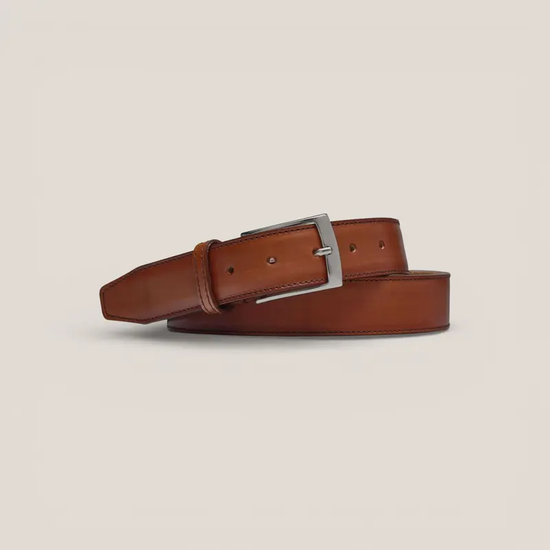 Leather Belt - Cognac Brown