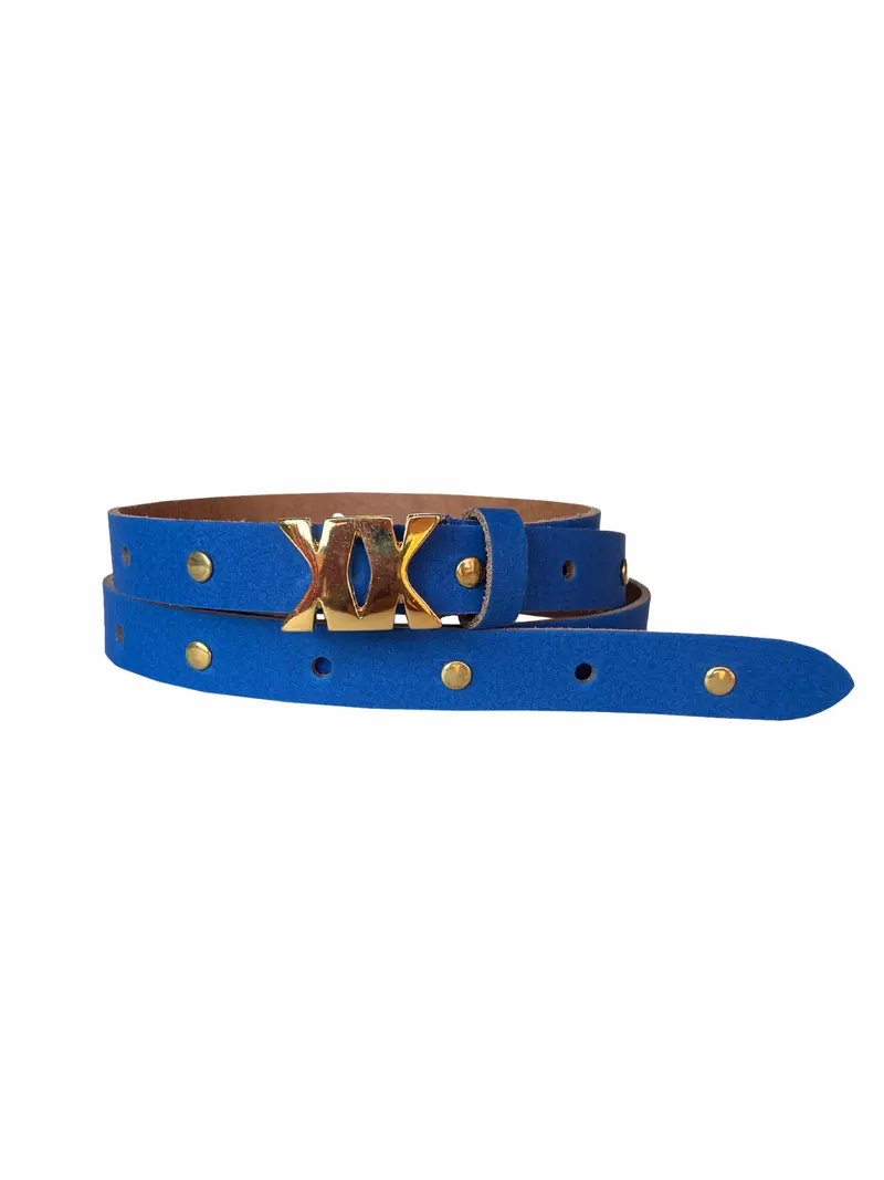 Leather Belt PBK Gold Studs