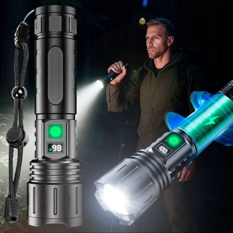 LED-staaflamp – aluminium body, instelbare focus en meerdere standen