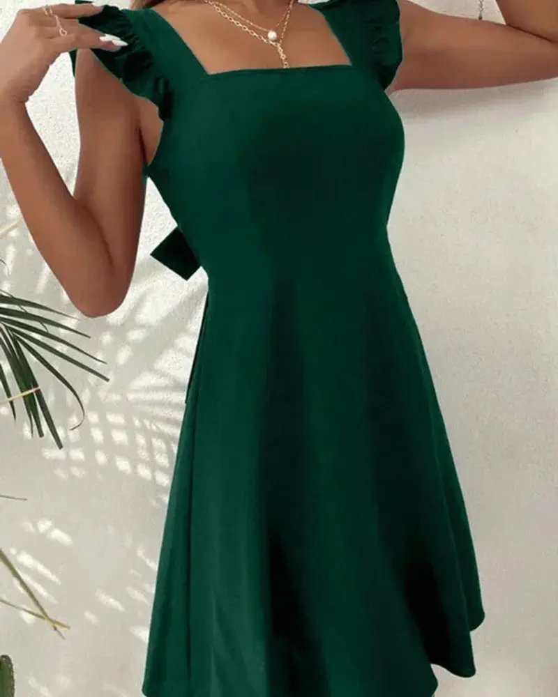 Lena Ausgestelltes Sommerkleid Volant