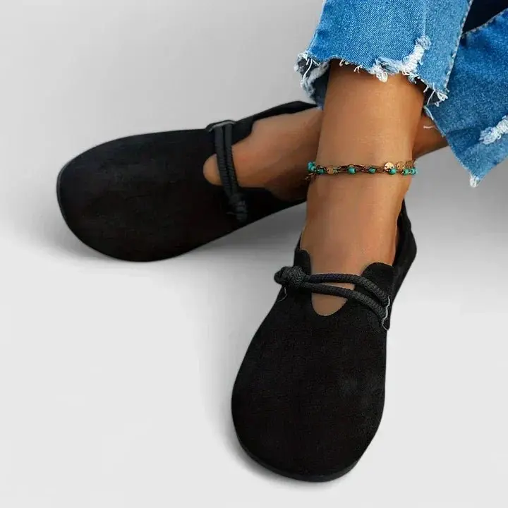 Leonie | Damen Loafer Slip-On Seildetail Flach Runde Spitze