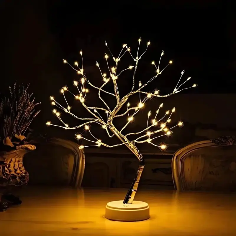 Lichtboom – buigbare takken met warmwitte druppels of parels