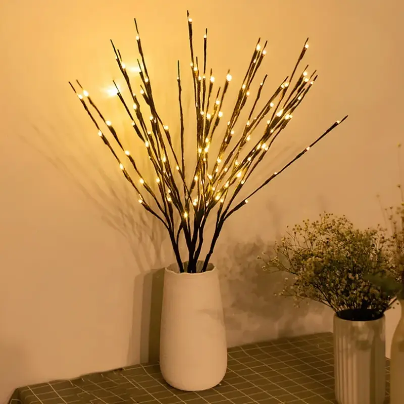 Lichtgevende takken – buigbare LED-takken op AA-batterijen