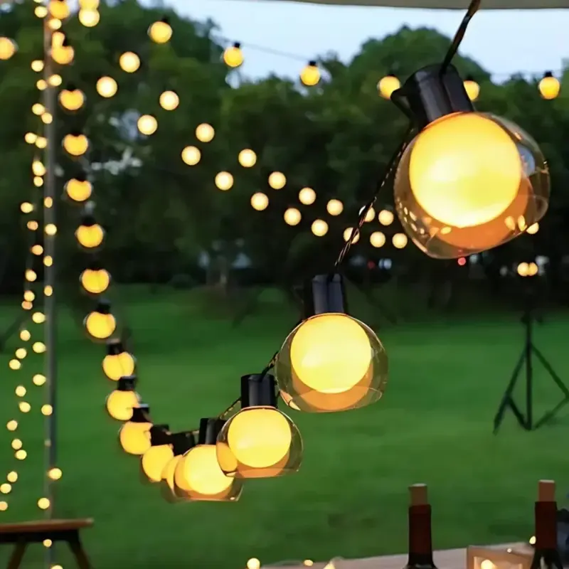 Lichtsnoer op zonne-energie met 8 lichtstanden en afstandsbediening