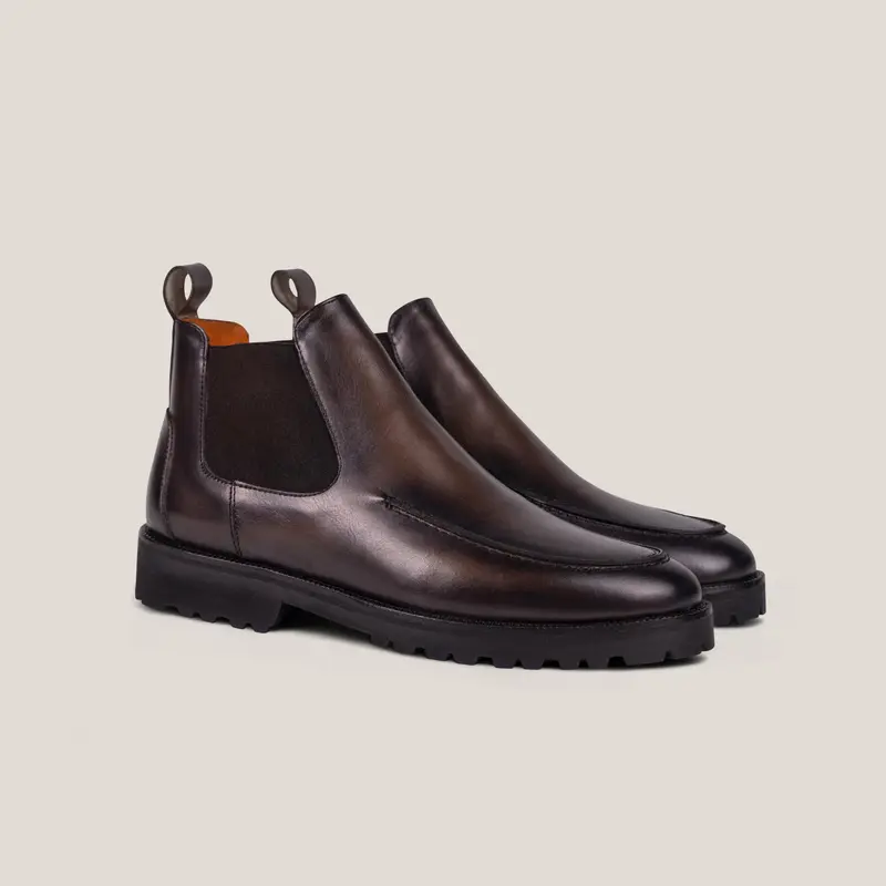 Livorno Country - Saddle Brown Patina Leather