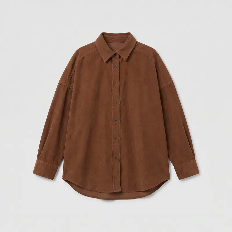 Lois Jeans Ross Corduroy Shirt Caramel Cafe