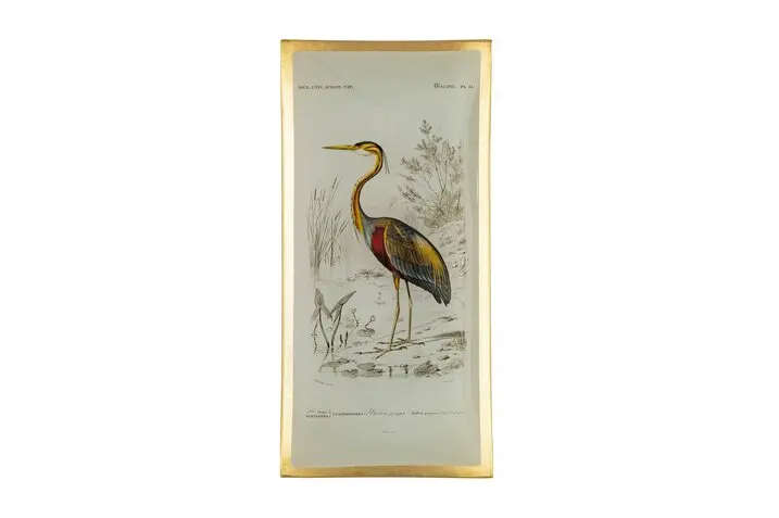 Love Plate L Crane white Gift Company