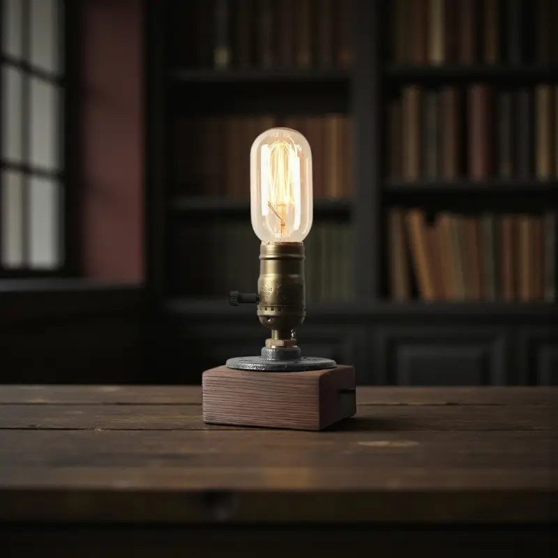 Lumiera - Industrielle Tischlampe Vintage