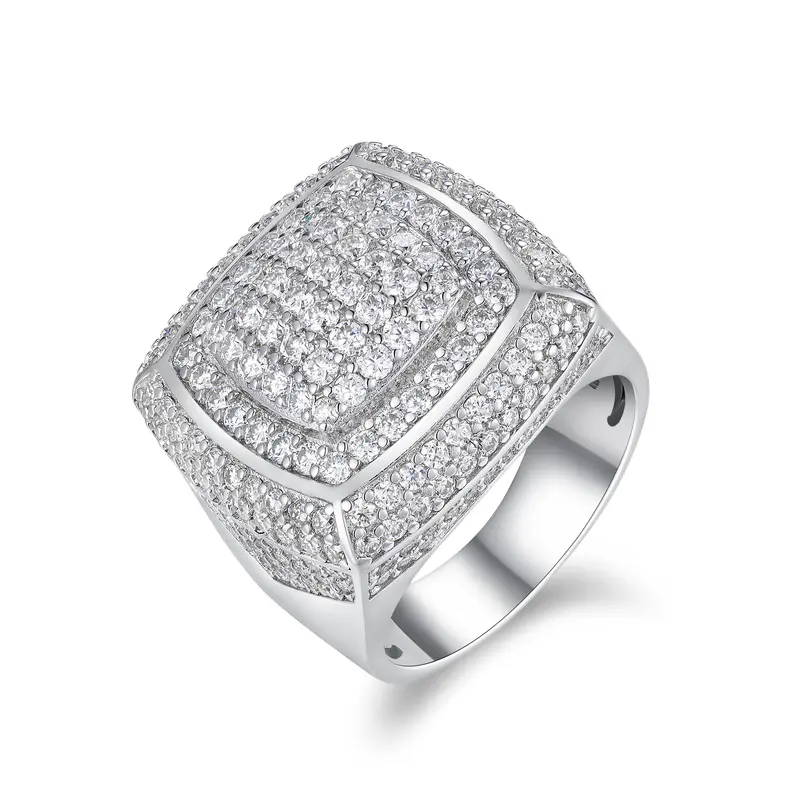 Luna Elegance™ < 0,1 CT Moissanite Imperial Ring - S925 Platina Verguld Zilver
