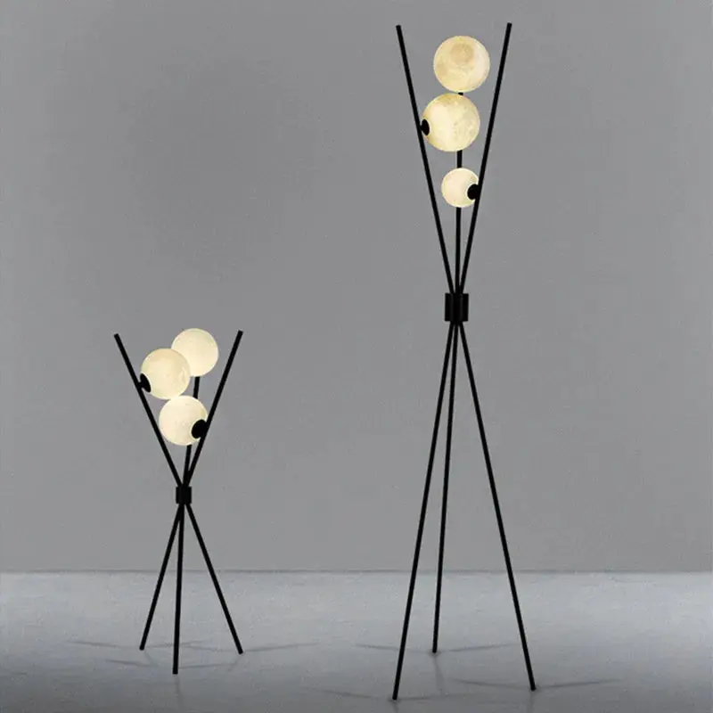LunaGlow - 3D-Mond-Stehleuchte mit Stativ