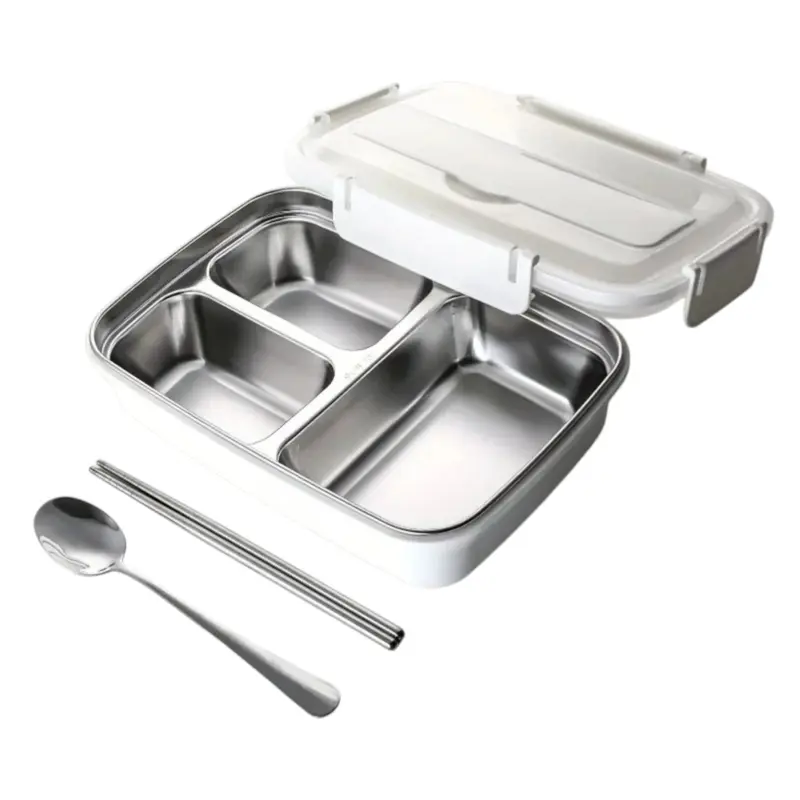 Lunchbox RVS – Lekvrije Vakken van 1,5 Liter voor School en Werk