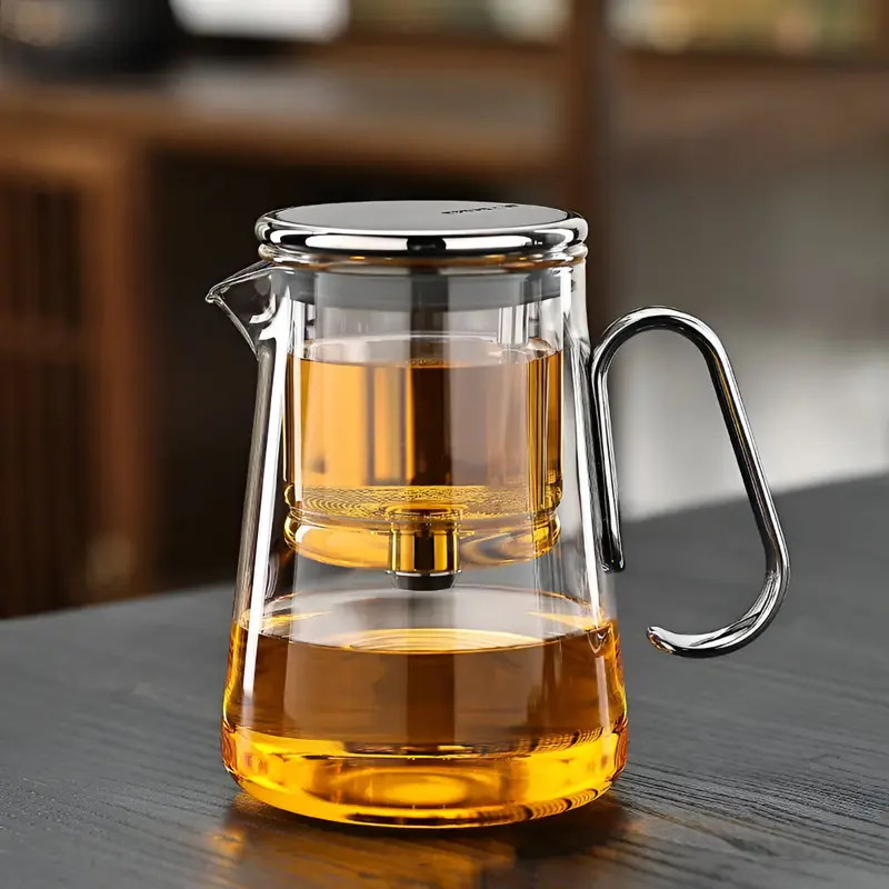 Magnetische - Glas-Teekanne 700 ml aus Borosilikatglas &