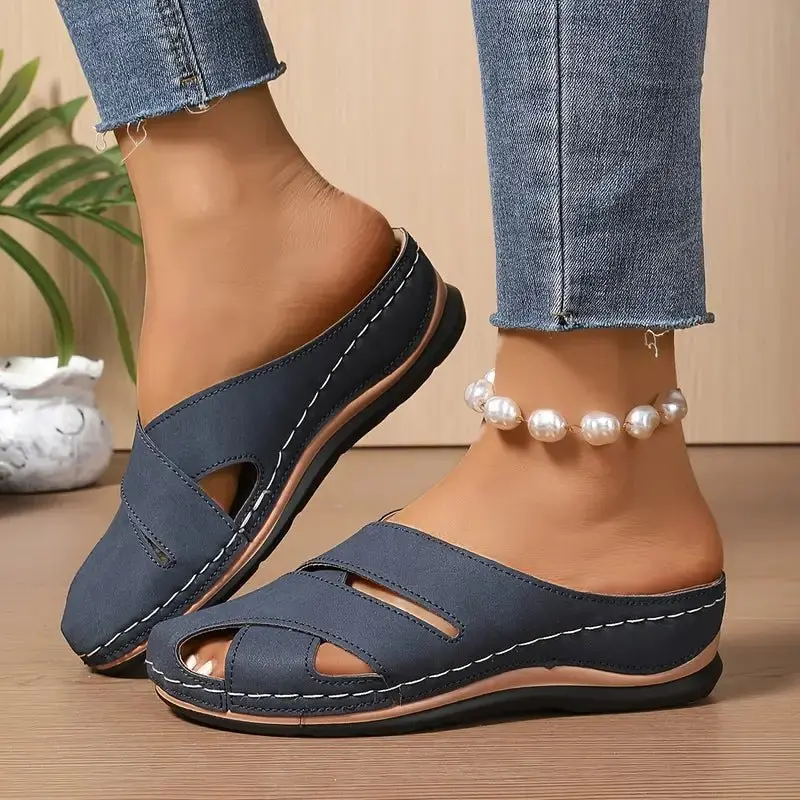 Marie | Damen Atmungsaktive Komfort Plateau Sandalen