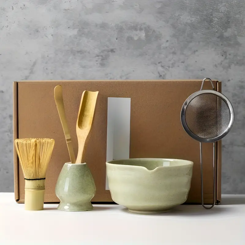 Matcha - Set 4/5/6-teilig aus Keramik & Bambus