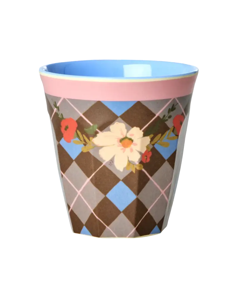 Medium Cup - Brown - Gorgeous Tile Print