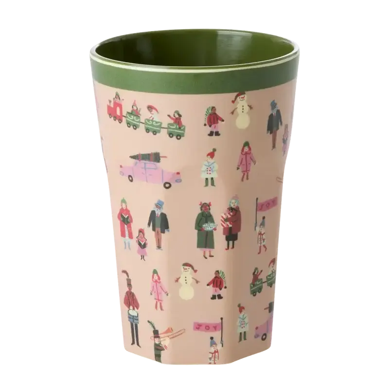 Melamine Cup with Holiday Print