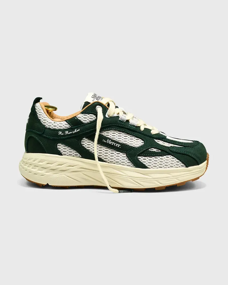 Mercer Sneaker The Re-Run Max Nubuck Green