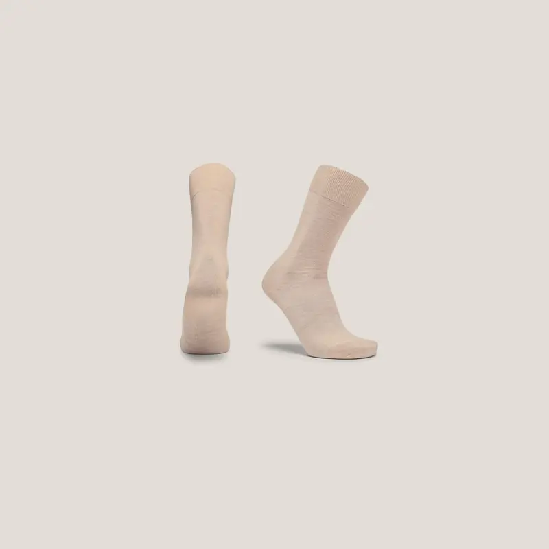 Merino Wool Socks - Beige