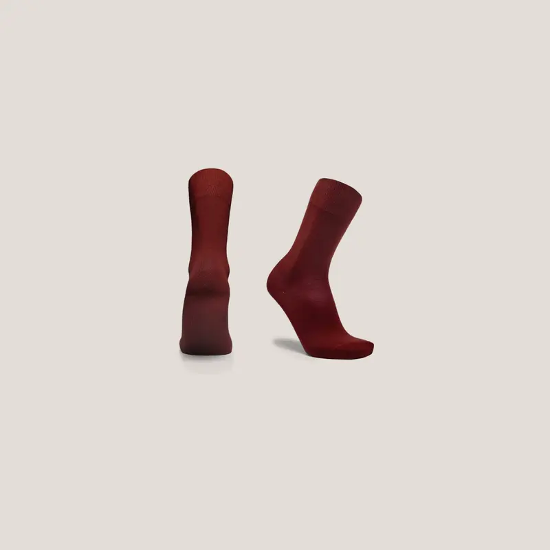 Merino Wool Socks - Bordeaux