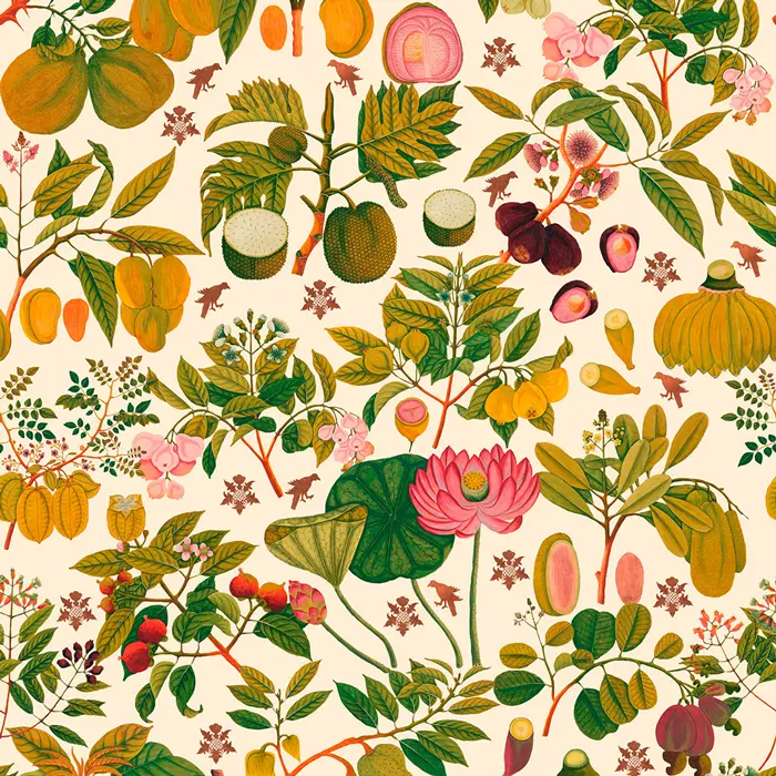 Mind the Gap Asian Fruits and Flowers WP20315 behang
