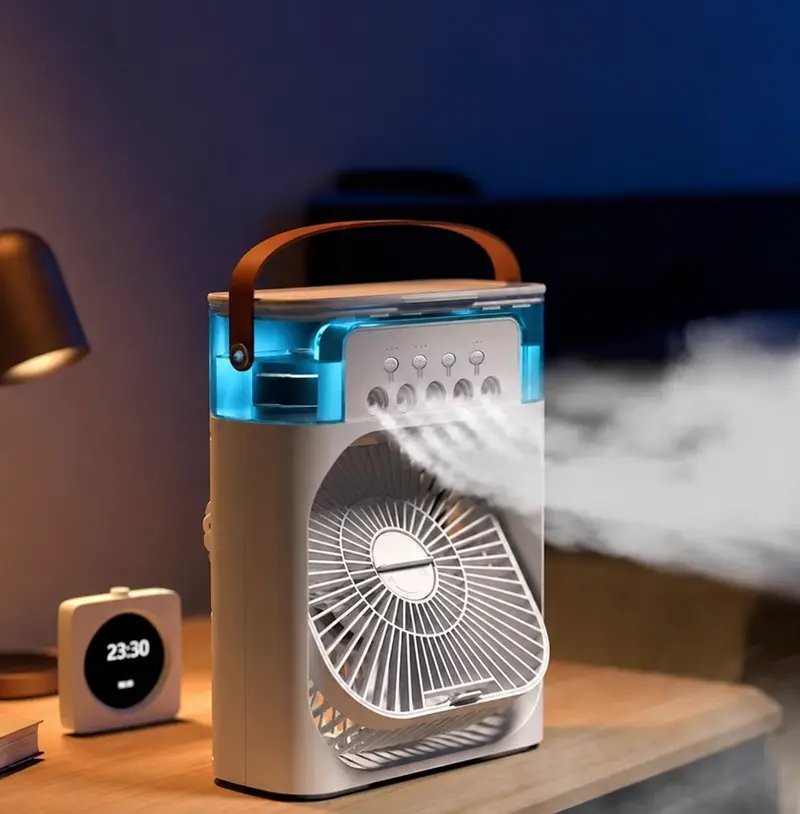 Mini luchtkoeler – draagbare 3-in-1 aircooler met 600 ml watertank en USB-C
